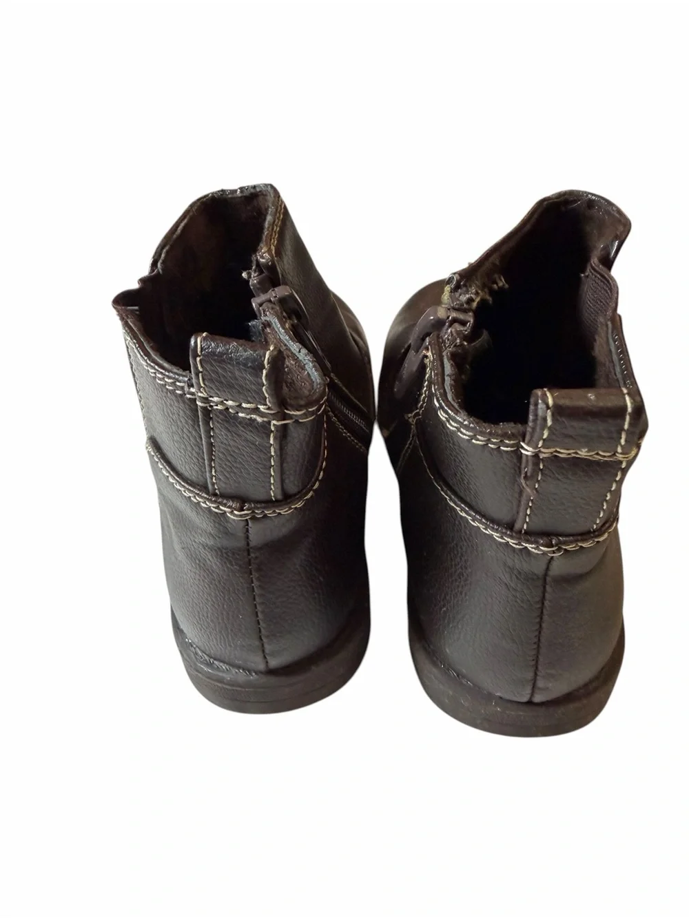 The Children's Place Brown Kids Ankle Boot with Side Zipper
